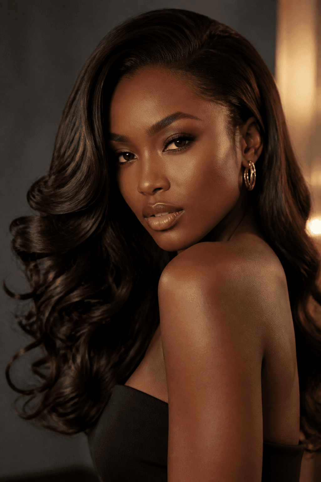 Signature Monness Luxury Hair campaign portrait